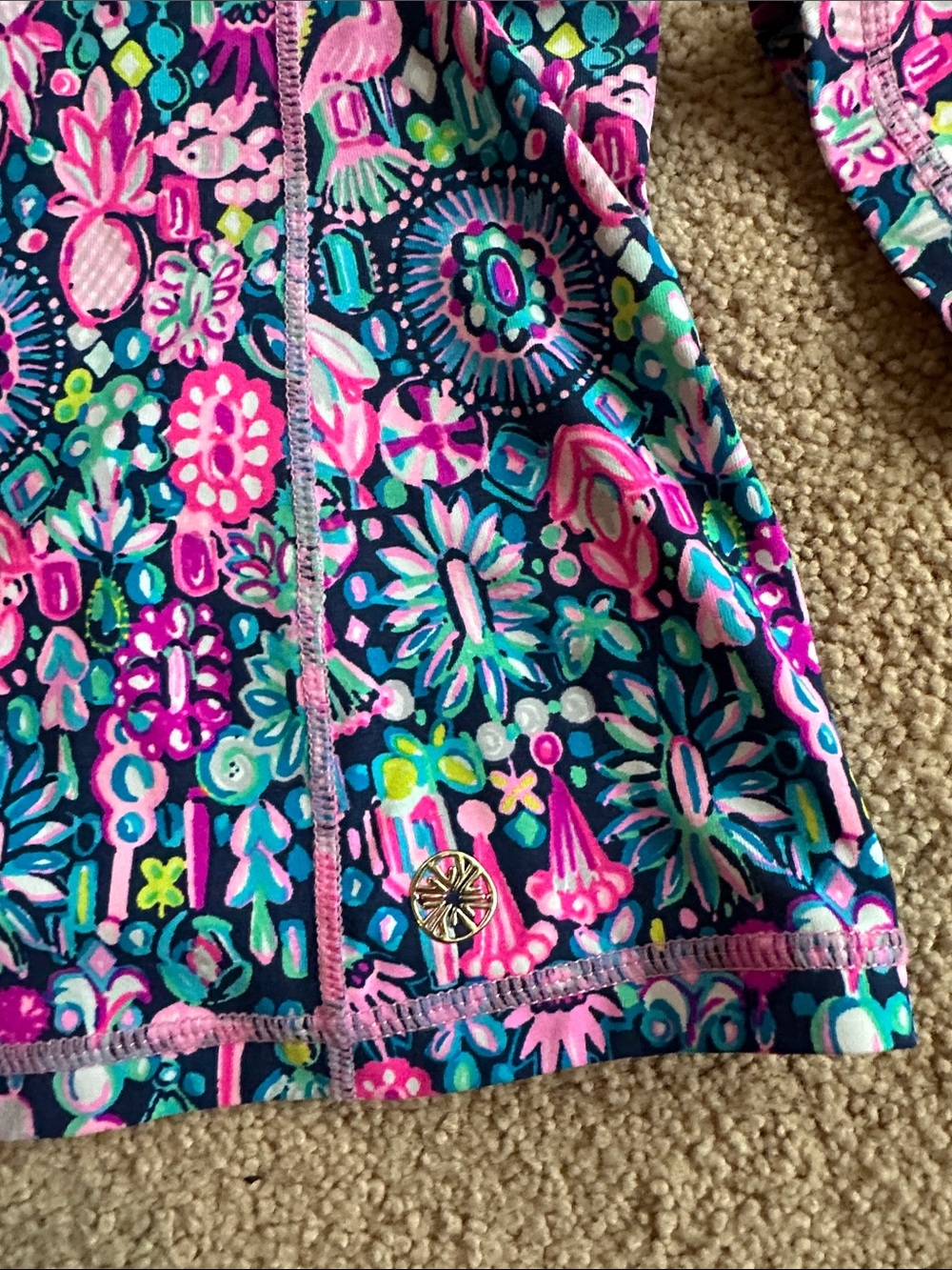 Lilly Pulitzer 1/4 zip long sleeve - Picture 6 of 8